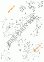 PLÁSTICOS para KTM 1190 RC8 R WHITE 2014