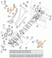 DISTRIBUIÇÃO para KTM 1190 RC8 R WHITE 2013