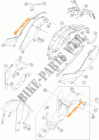 PLÁSTICOS para KTM 200 DUKE ORANGE ABS 2014
