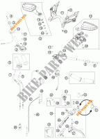 GUIADOR / CONTROLES para KTM 1190 RC8 R WHITE 2012