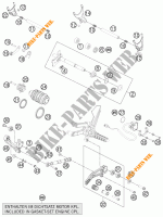 SELECTOR VELOCIDADES para KTM 1190 RC8 R WHITE 2012