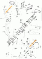 GUIADOR / CONTROLES para KTM 1190 RC8 R TRACK 2012