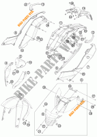 PLÁSTICOS para KTM 200 DUKE ORANGE 2012