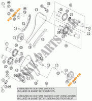 DISTRIBUIÇÃO para KTM 1190 RC8 R WHITE 2012