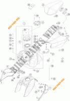 DEPÓSITO / BANCO para KTM 125 DUKE ORANGE ABS 2016