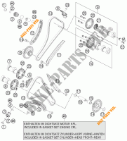 DISTRIBUIÇÃO para KTM 1190 RC8 R BLACK 2012
