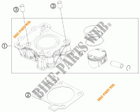 CILINDRO para KTM 125 DUKE WHITE ABS 2015