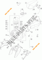 DEPÓSITO / BANCO para KTM 125 DUKE WHITE ABS 2015