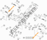QUADRO para KTM 125 DUKE WHITE ABS 2015