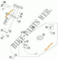 CHAVE DE IGNIÇÃO para KTM 125 DUKE ORANGE 2011