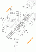 DEPÓSITO / BANCO para KTM 1190 RC8 R BLACK 2012