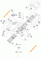 DEPÓSITO / BANCO para KTM 1190 RC8 R WHITE 2012
