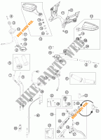 GUIADOR / CONTROLES para KTM 1190 RC8 R WHITE 2012