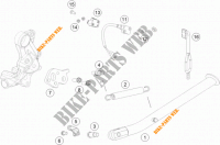 DESCANSO LATERAL / CENTRAL para KTM 690 ENDURO R ABS 2014