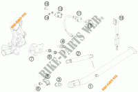 DESCANSO LATERAL / CENTRAL para KTM 690 ENDURO R 2012