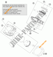 CILINDRO para KTM 1190 RC8 R WHITE 2011