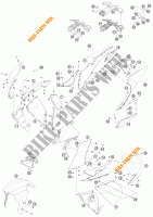 PLÁSTICOS para KTM 1190 RC8 R WHITE 2011