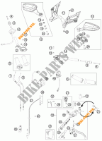 GUIADOR / CONTROLES para KTM 1190 RC8 R BLACK 2011
