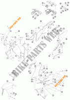 PLÁSTICOS para KTM 1190 RC8 R BLACK 2011