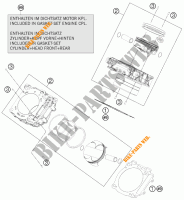CILINDRO para KTM 1190 RC8 R WHITE 2011