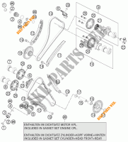 DISTRIBUIÇÃO para KTM 1190 RC8 R BLACK 2011