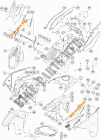 PLÁSTICOS para KTM 1290 SUPER ADVENTURE WHITE ABS 2016